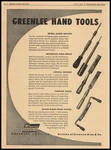 1947 Greenlee Tool Co. Screw Drivers Push Drills Chisels Gouges Vintage Print Ad. Fixed Price $15.31.