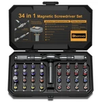 Bomivoi 34 In 1 Magnetic Screwdriver Set Ratchet Bit Kit S2 Steel Repair Tool. Fixed Price $46.99.