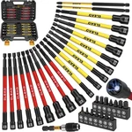 Magnetic Nut Driver Bit Set, 35-PIECE Extra Long New Version, Yellow & Red. Fixed Price $42.99.