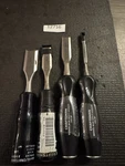 4PC Sears Craftsman Usa Ugly Nos Wood Chisel Set 1/4 (2) 3/4 36850 36852. Fixed Price $30.00.