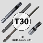 T30 (T-30) Torx/star Driver Bit. Fixed Price $17.95.