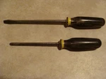 Two Stanley Workmaster Screwdrivers 65-303 6" #3 Phillips & 66-208 8" Slot. Fixed Price $20.00.
