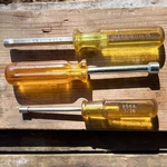 Vintage Lot Of (3) Usa Nutdrivers Vaco, Crescent, Upson- 5/16, 3/16, 1/4. Fixed Price $18.00.