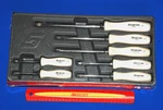 Snap-on New Ships Free 7 Pearl White Hard Grip Combination Screwdriver Set. Fixed Price $278.32.
