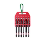 Impact Bit Set W/clip Phillips 6PIECEINDUSTRIAL Strength 3 1/2INCH Length 1/4". Fixed Price $12.26.