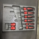 Snap-on Soft Grip Combination Screwdriver Set SGDX80BR. Fixed Price $150.00.