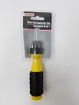 New 8 In 1 Screwdriver Set Yellow Repair Tool Multi Bit Pocket Garage. Fixed Price $10.00.