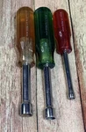 Lot Of 3 Proto Sae Nut Drivers (9214) 7/16 (9216) 1/2 & (9208) 1/4 Made In Usa. Fixed Price $16.99.