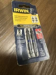 Irwin 2-3/8" Long Impact Double-end Power Bits #1 Screwdriver 1870985. Fixed Price $7.95.