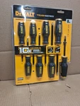 Dewalt Toughseries Maxfit 8-PIECE Screwdriver Set Magnetic Tips, Black Chrome. Fixed Price $25.00.