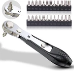 Greatalent 25IN1 S2 Steel Mini Ratchet Wrench Screwdriver Bit Set With 1/4" Hex. Fixed Price $29.88.