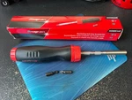 Snap On Ratcheting Screwdriver Red SGDMRC44B Soft Grip Handle New Box 2 Bit. Fixed Price $105.00.