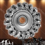 Heavy Duty 11000 Rpm 4.5"X5/8"-11THREAD Knott Twisted Steel Crimp Cub Wire Brush. Fixed Price $12.34.