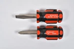 Set Of Stanley Orange & Black Handyman Short Stubby Screwdrivers 3012 712 Usa. Fixed Price $20.00.