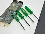 Thorsen Tools Usa TS-4 4PC Green Torx Screwdriver Set, T15, T20, T25, T30. Fixed Price $37.99.