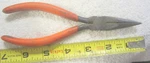 6.5" Xcelite Needle Nose Pliers Long, Red Rubber Grip, Usa Tool,with Cutter. Fixed Price $9.45.