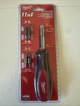 Milwaukee 48-22-2761 11-IN-1 Multi-tip Screwdriver With Square Bits. Fixed Price $22.00.