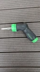 Snap-on SGDMRCE44G Green Ratcheting Five-position Soft Grip Screwdriver. Fixed Price $105.00.
