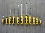 Olympia Tools 11-PIECE Chrome-vanadium Screwdriver Set, Slotted & Philips Fr Sh. Fixed Price $25.00.