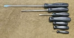 7 Snap-on Slotted Flat Hex Head Screwdriver Set SDD12 8 4100. Fixed Price $99.75.