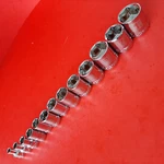 New 1/4 To 1" Craftsman Easy Read 13 Piece 3/8 Drive 6PT Shallow Sae Socket Set. Fixed Price $32.83.