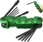 11-PIECE Large Folding Torx Key Set (T9 T55), Heavy Duty Star Wrench. Fixed Price $17.53.