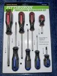 Pittsburgh Professional Screwdriver Set 8 Pc - Magnetic Tips/tpr Handles 94607. Fixed Price $28.00.