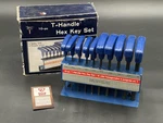 Eagle Tools 10 Piece Sae T-handle Hex Key Set, Metal Stand. Fixed Price $13.00.