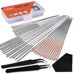 Siquk 33 Pc 3D Printer Nozzle Cleaning Tools Kit W/tweezers. Fixed Price $17.02.