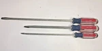 Of 3 Craftsman Usa Long Slotted Screwdriver Flat Tip 41587 41585 41582 Wf. Fixed Price $18.99.