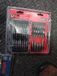 Craftsman Screwdriving Pc Bit Set, Steel Hex Shank. Model # CMAF1247L Red Cas. Fixed Price $23.50.