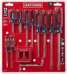 Craftsman 12 Pc Screwdriver Set, Phillips Slotted Magnetizer New CMHT65044. Fixed Price $32.47.