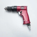 Illinois Industrial Tool Pneumatic Drill Driver Iit Metal Flake Red 3/8" Chuck. Fixed Price $62.95.