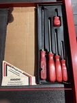 Snap On 5PC Red Pozidriv Screwdriver Set SSDZ50 New Never Used Made In The Usa. Fixed Price $155.00.