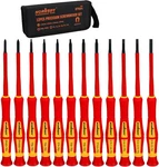 12-PIECE Precision Screwdriver Set, 1000V Insulated Electrician. Fixed Price $19.30.
