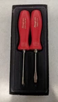 Snap-on SDDP311 No. Phillips SDD2A Flat Red Hard Handle Screwdrivers Box. Fixed Price $40.00.