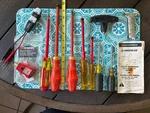 Bundle Of Various Electricians Insulated Screwdrivers, Nut Testers Used. Fixed Price $30.00.