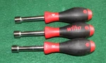 Lot Three Wiha 343Z Soft Finish Nut Driver 1/2 X 70 Made Germany. Fixed Price $12.00.