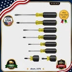 Klein Tools 85078 8-PIECE Cushion Grip Screwdriver Set Slotted Phillips -new. Fixed Price $49.99.