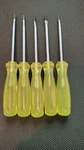 Group Of 5 Urrea 9604 Slotted Screwdrivers 1/4X4 Amber (bnk). Fixed Price $26.99.