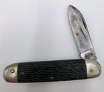 Vintage Utica Cutlery Co. Ny Pocket Tool Kit Knife Jigged Black. Fixed Price $30.00.