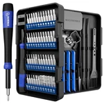 Strebito Small Precision Screwdriver Set 64-PIECE With Torx, In 1, Blue. Fixed Price $14.81.