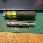 Klein Tools Multi-bit Magnetic Screwdriver 32807MAG Yellow/black Steel Handle. Fixed Price $11.00.