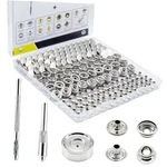 Premium 60 SETS(240PCS) 15MM Snap Button Kit, Marine Grade Stainless Nickel. Fixed Price $22.81.