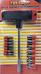 T-handle & Screwdriver Set With Multiple Bits 15 Pieces New. Fixed Price $9.95.