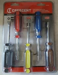Crescent CND5SAEN 5PC Nutdriver Set Clear/ Multicolored Handles. Fixed Price $62.00.