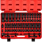 Neiko 1/2" Drive Impact Socket Set 65PC Sae Metric Deep Shallow Case. Fixed Price $197.99.
