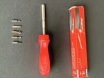 Snap-on Tools Usa New Red Hard Handle Ratcheting Screwdriver SSDMR4BR. Fixed Price $150.00.