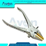 5.5" Classic Flat Nose Parallel Action Pliers W/ Brass Jaws Spring Handle -1PC. Fixed Price $22.99.
