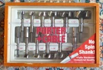 Porter-cable Forstner Bit Set Vintage Industrial Quality No-spin Shank Wood Case. Fixed Price $37.00.